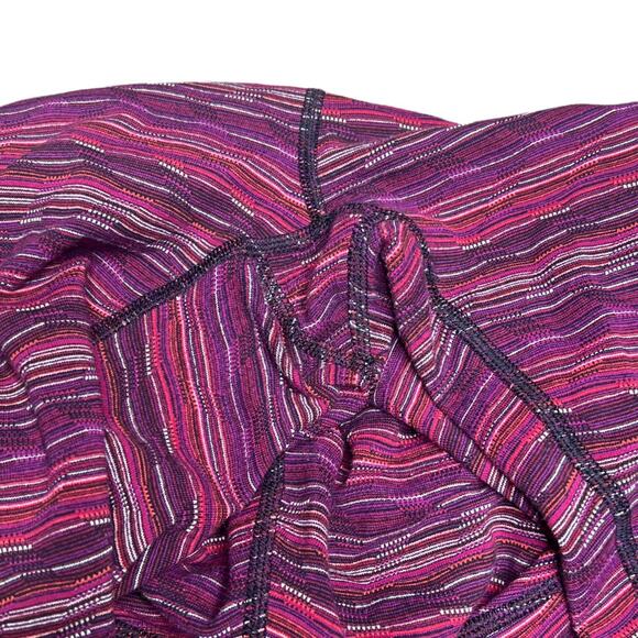 Lululemon Wunder Under Pant III  Space dye twist regal plum sz 6 - Picture 3 of 4